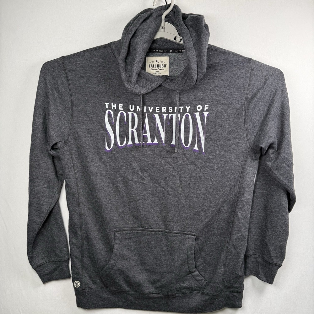 University of Scranton Fall Rush Cozy Hooded Sweatshirt Hoodie XL